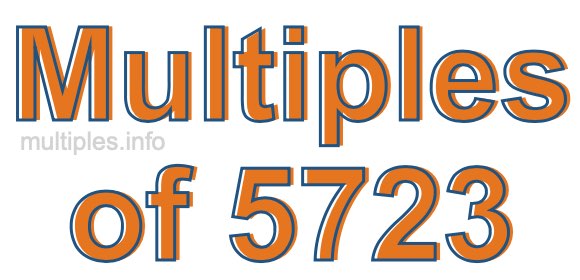 Multiples of 5723 Multiples of 5723