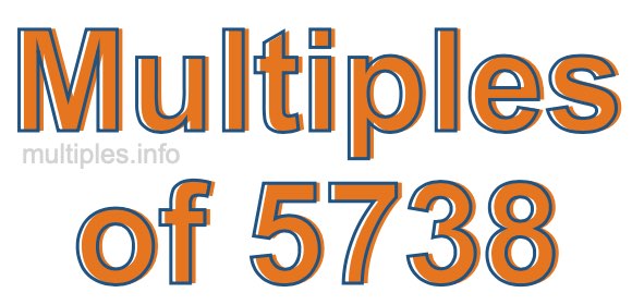 Multiples of 5738 Multiples of 5738