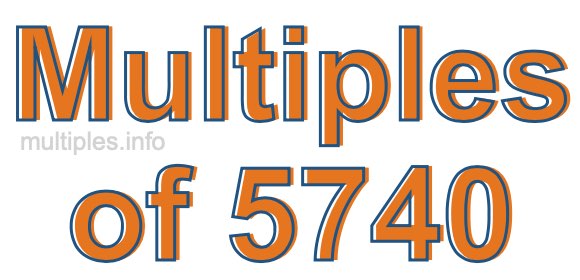 Multiples of 5740 Multiples of 5740