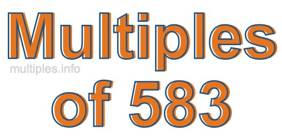 Multiples of 583
