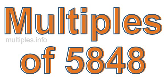 Multiples of 5848