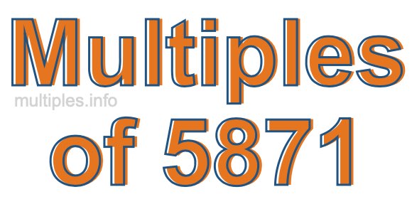 Multiples of 5871