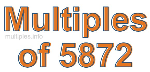 Multiples of 5872