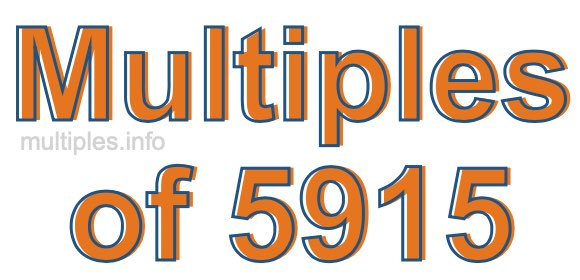 Multiples of 5915