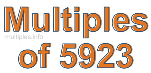Multiples of 5923
