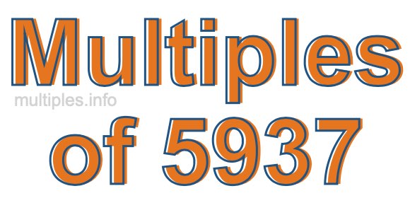 Multiples of 5937