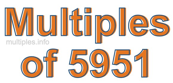 Multiples of 5951