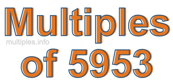 Multiples of 5953