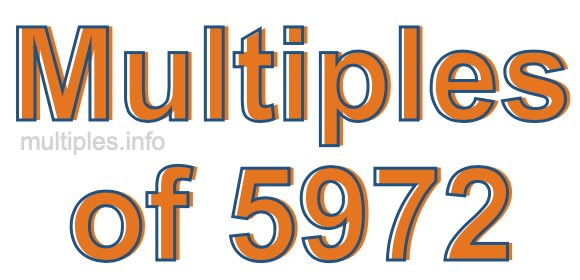 Multiples of 5972