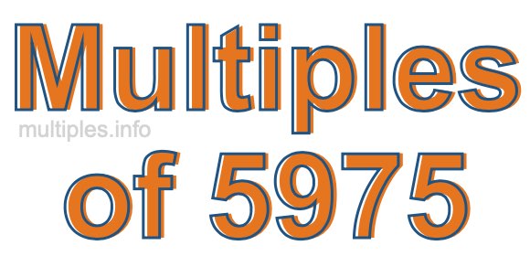Multiples of 5975