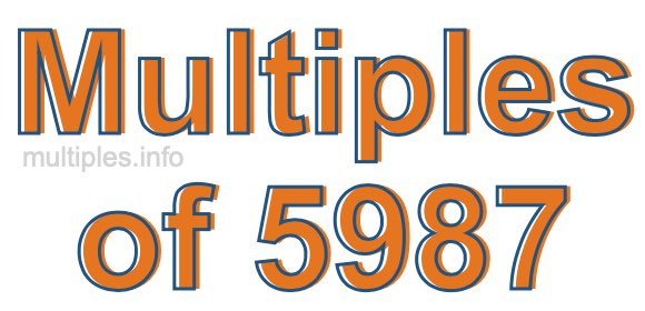 Multiples of 5987 Multiples of 5987