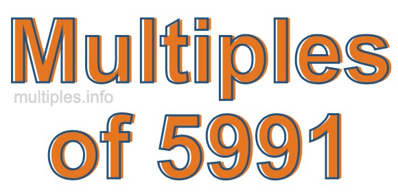 Multiples of 5991 Multiples of 5991