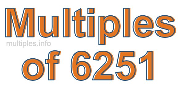 Multiples of 6251