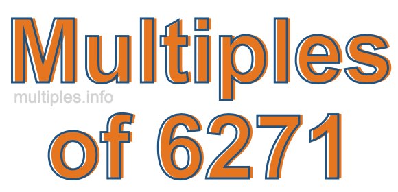 Multiples of 6271
