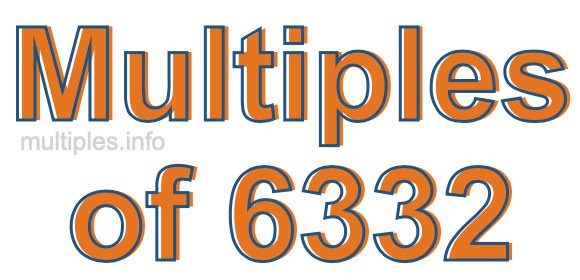 Multiples of 6332