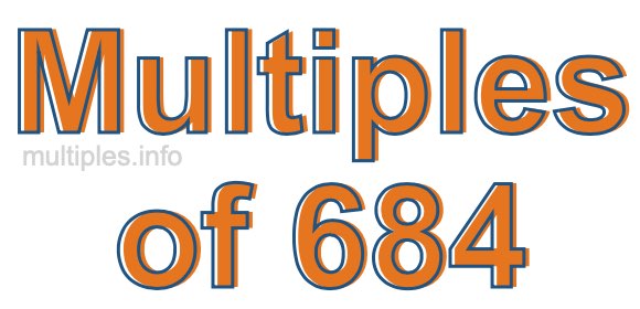 Multiples of 684