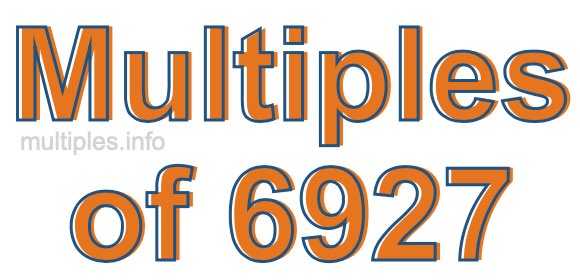 Multiples of 6927