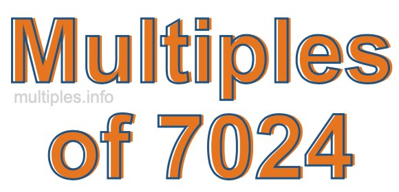 Multiples of 7024