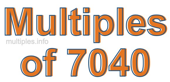 Multiples of 7040 Multiples of 7040