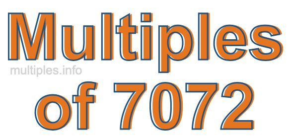 Multiples of 7072
