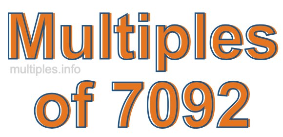Multiples of 7092