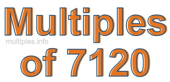 Multiples of 7120 Multiples of 7120