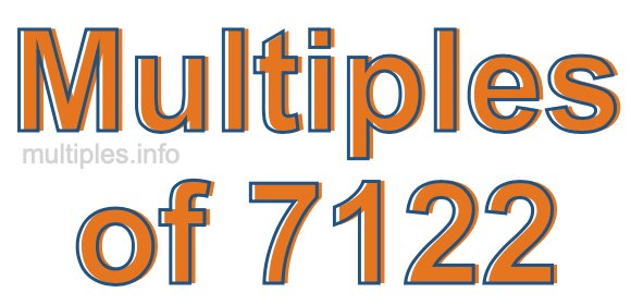 Multiples of 7122