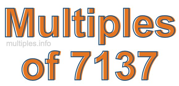 Multiples of 7137