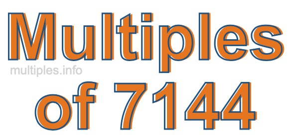 Multiples of 7144