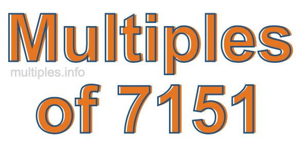 Multiples of 7151