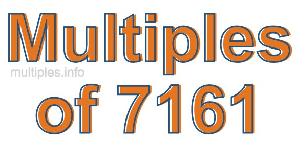 Multiples of 7161