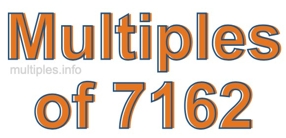 Multiples of 7162