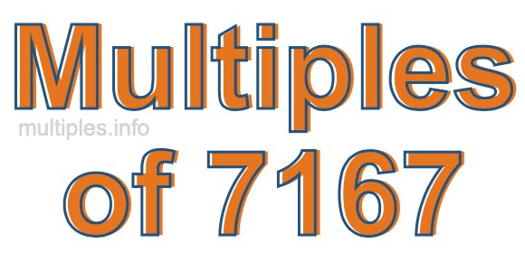 Multiples of 7167