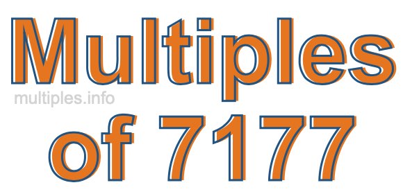 Multiples of 7177 Multiples of 7177