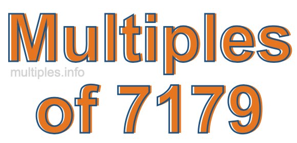 Multiples of 7179