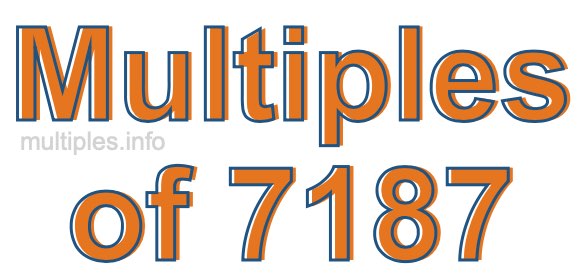 Multiples of 7187