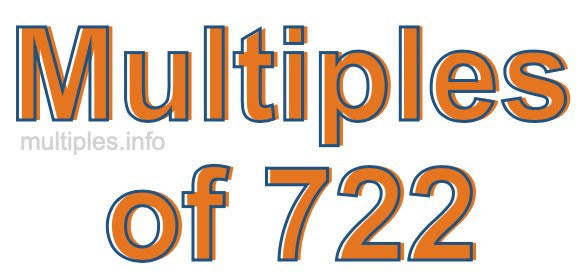 Multiples of 722