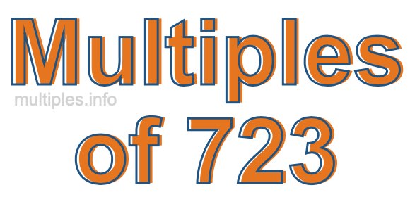 Multiples of 723