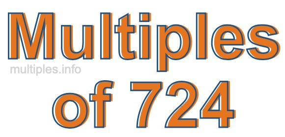 Multiples of 724
