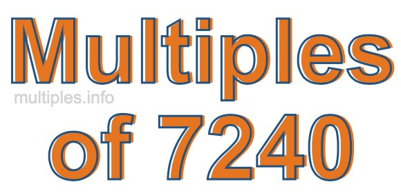 Multiples of 7240 Multiples of 7240