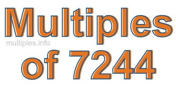 Multiples of 7244 Multiples of 7244