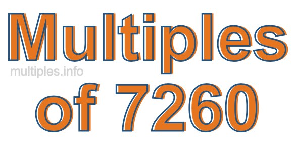Multiples of 7260 Multiples of 7260