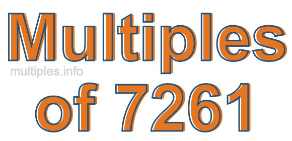 Multiples of 7261 Multiples of 7261