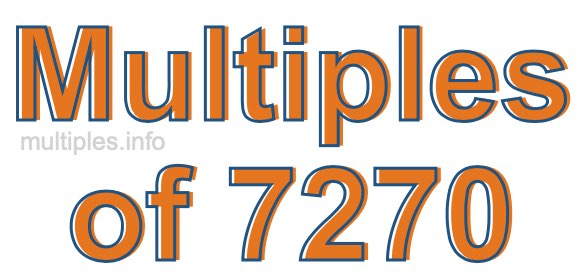 Multiples of 7270 Multiples of 7270