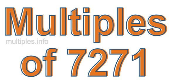 Multiples of 7271