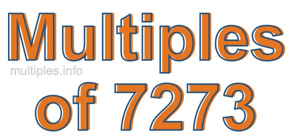 Multiples of 7273 Multiples of 7273