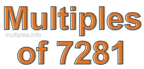 Multiples of 7281