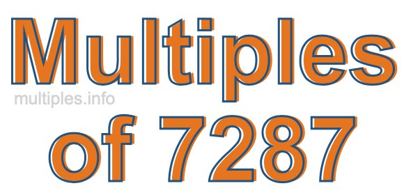 Multiples of 7287