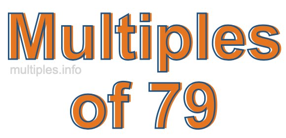 Multiples of 79