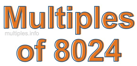 Multiples of 8024